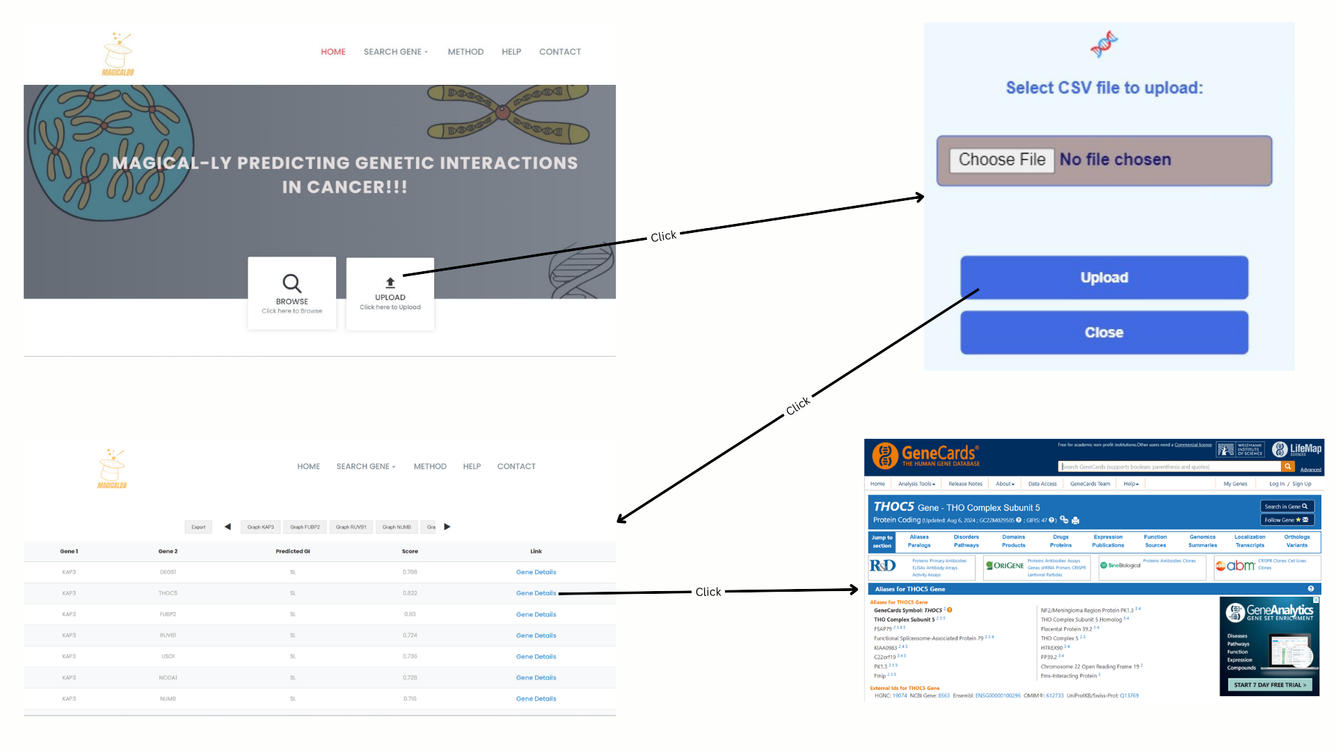 Upload feature screenshot